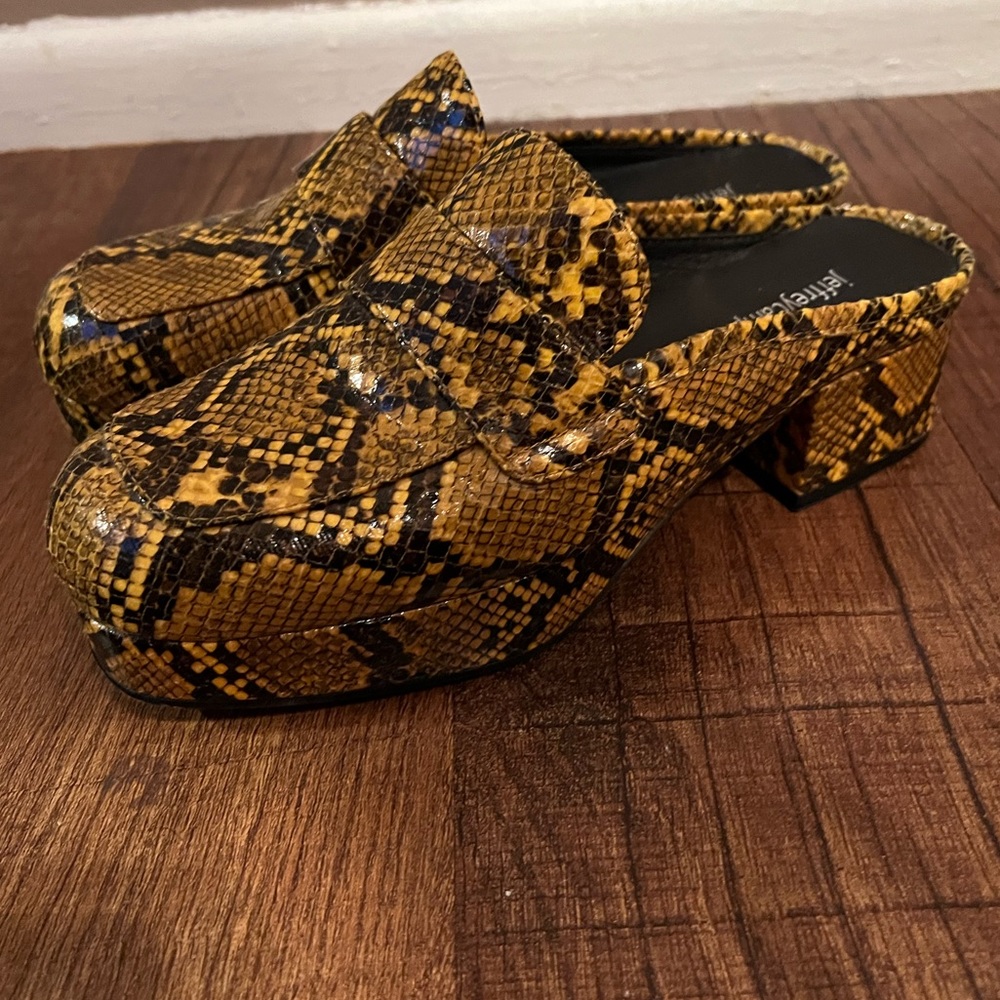 Jeffery Campbell snake skin clog